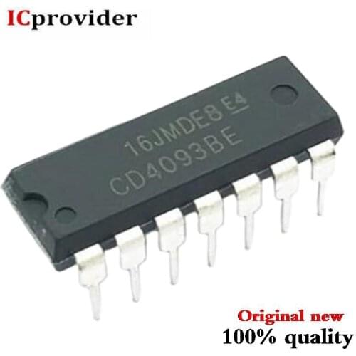 10PCS CD4093BE DIP14 CD4093 DIP new original