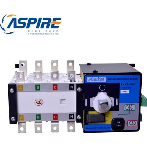 100A Three Phase Genset ATS Automatic Transfer Switch 4P ATS
