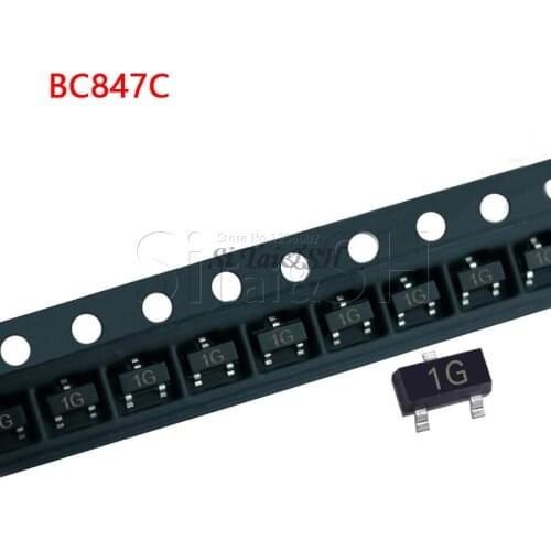 100PCS BC847C SOT23 BC847 847C SOT SMD SOT-23 1G new transistor