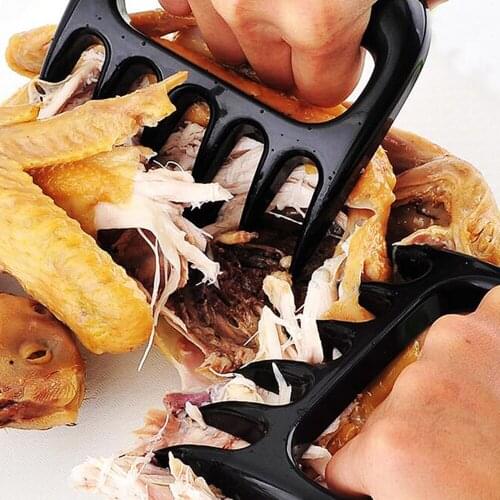 2pcs/set Hot Sale Bear Claws Barbecue Fork Portable Bear Claws Barbecue Fork Pull Meat Shred Pork Clamp BBQ Tools Pork Shredder