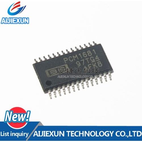 2PCS PCM1681PWPR PCM1681 TSSOP28 DAC 8-CH Delta-Sigma 24-bit 28-Pin HTSSOP EP T/R in stock 100% New and original