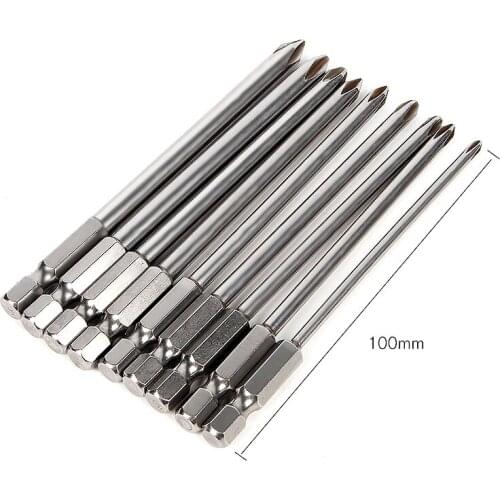 9pcs 100mm Magnetic Drill Screwdriver Set Bits S2 Steel Cross Head Group Screw Driver Screwdrivers Kit Hand Tools