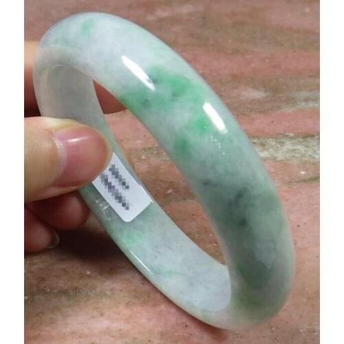 Free Shipping Certified Green 100% Natural JADE Jadeite Bangle Bracelet