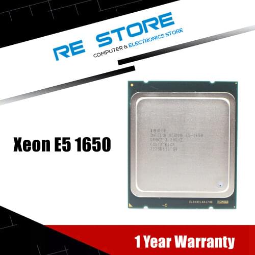 Intel Xeon E5 1650 LGA 2011 CPU Processor 3.2GHz 6 Core 12Mb Cache SR0KZ support X79 motherboard