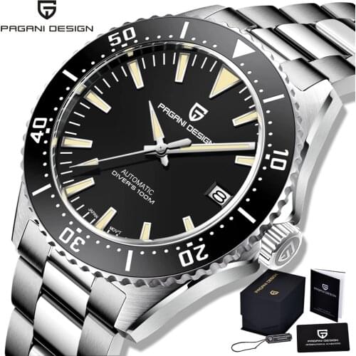 PAGANI Design Automatic Seiko NH35 Watch Top Brand Luxury Mens Mechanical Wristwatch Stainless Steel Super Luminous Waterproof