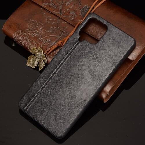 Case For Galaxy F62 SM-E625F PU Leather Texture PU Leather Back Hard Plastic Cover For Samsung Galaxy M62 SM-M625F