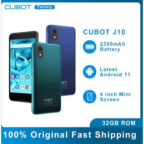 Original Cubot J8 Smartphone 5.5 Inch Waterdrop Screen 3100mAh Battery Rear Triple Camera Android 10 Small Cheap Cell Phone
