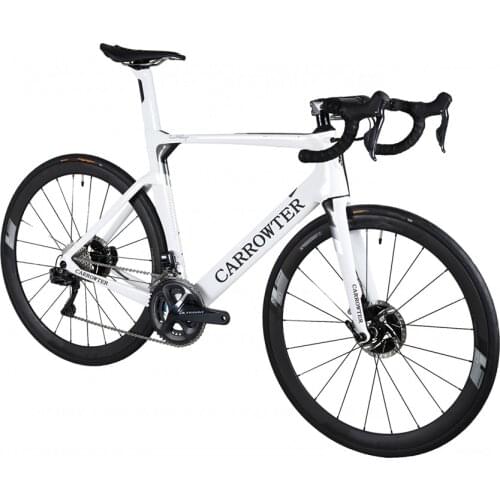 T1000 UD CARROWTER Disc Concept Bicycle Full Carbon Fiber Road Bike Complete Bicycle 105 R7020 ULTEGRA R8020 Groupset BB386