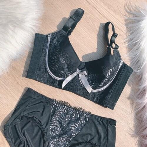 EFIOLY 2020 New Deep V New Deep V Gathered Bra Correction Underwear Top Adjustable Soft Steel Ring Thin Section Large Bra