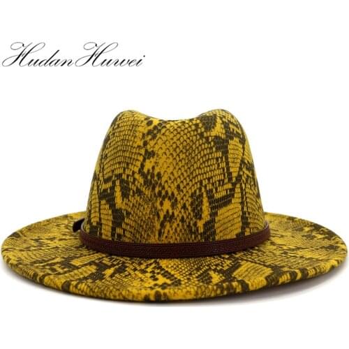 2020 New Cap High Quality Wide Brim Fedora Hat Women Men Wool Felt Hats with Panama Jazz Fedoras