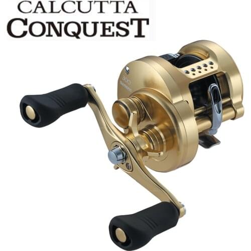 2018 Original SHIMANO CALCUTTA CONQUEST 100HG 200HG 300 301 400 401 Left or Right Handed Baitcasting Fishing wheel Made in Japan