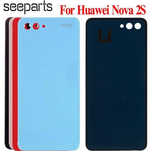 For Huawei Nova 2S Battery Cover Door Back Housing Rear Case Nova 2S Back Cover Battery Door Replacement Parts