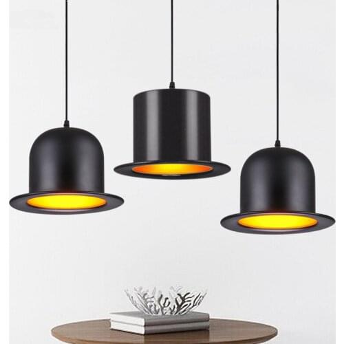 Modern Simple Aluminum Chandelier Restaurant Study Corridor Balcony Bar Clothing Shop Window Hat Black Creative Chandelier