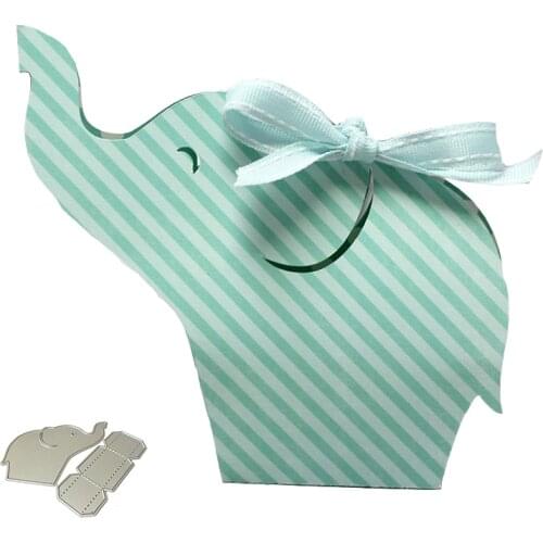 Metal Cutting Dies Cut Elephant Box Decoration Scrapbook Paper Craft Knife Mould Blade Punch Stencils