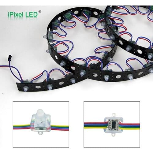 Waterproof led pixel WS2801/WS2811/TM1914 IC 5v 12mm square led point light