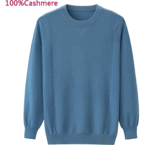 New arrival fashion Men Casual Warm Knitted Cashmere Sweater Styled Jacket Thickening O-neck Pullovers luxury plus size M-3XL4XL