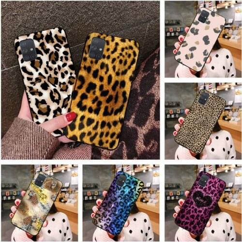Sexy Leopard Print Woman Charm Phone Case For Samsung Galaxy A21S A01 A11 A31 A81 A10 A20E A30 A40 A50 A70 A80 A71 A51
