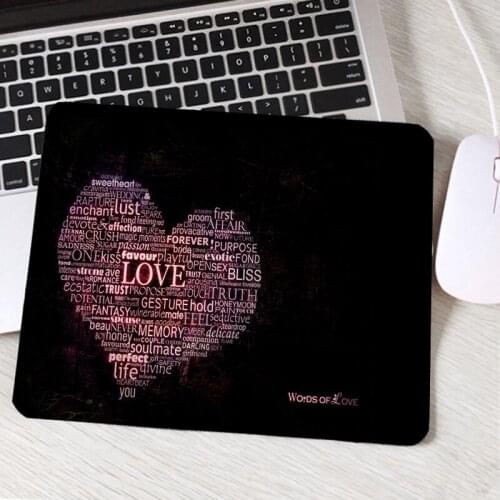 Mairuige Funny Cool Word Txt Pattern Logo Images Printed Rubber Mousepad Pc Computer Game Gaming Table Mouse Pad for A mat