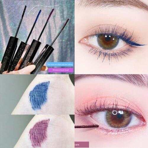 4 Color Mascara Waterproof Fast Dry Eyelashes Curling Lengthening Makeup Eyelash Blue Black Ink Eye Cosmetic Thick Mascara TSLM1