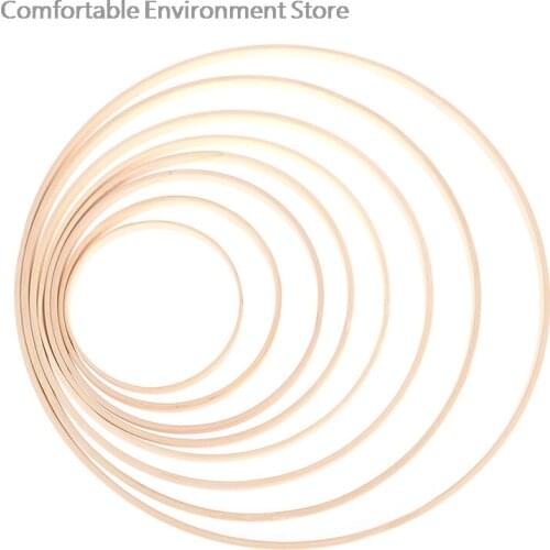 1/5PCsBamboo Frame Embroidery Hoop Ring DIY Needlecraft Cross Stitch Machine Round Loop Hand Household Sewing Tools