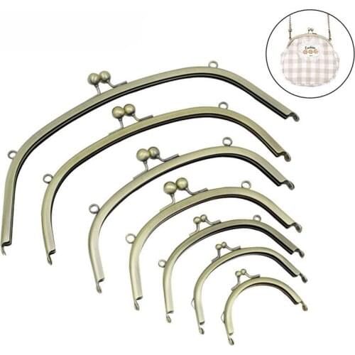 10 Pieces Bronze Plated Metal Purse Frame for Purse Bag Making