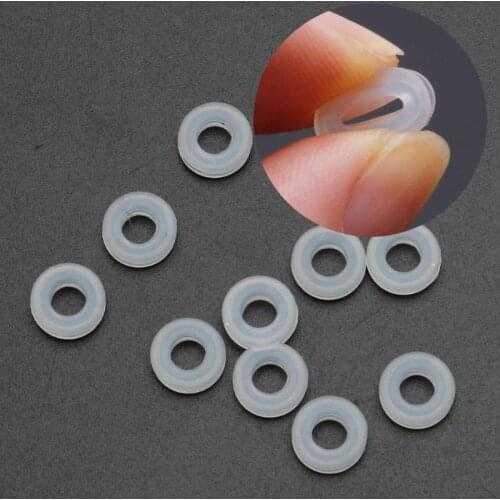 10Pcs Comfort Pads for Clip On Earrings Anti-Pain Silicone Earring Ring Cushion