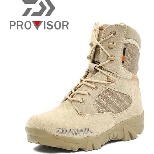 2020 Winter Dawa Boot Outdoor Shoes Non-slip Fishing Shoes Breathable Keep Warm Camouflage Outdoor Climbing Shoes Fishing Boot