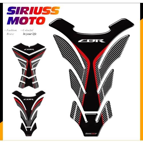 3D Carbon-look Motorcycle Tank Pad Protector Decal Stickers Case for Honda CBR 250RR 600RR 900RR 1000RR 650F 500R Fireblade