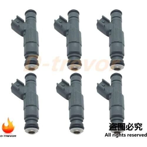 6Pcs 0280156048 Fuel Injector for 1999-2004 Jeep Stroker 27LBS