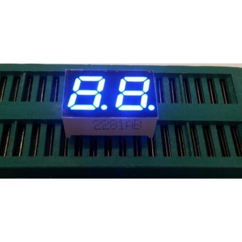 0.28inch 2digits blue 7 segment led display 2281AB/2281BB