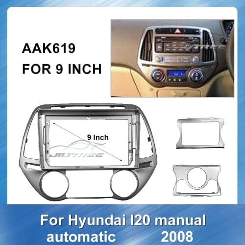 9 Inch Car radio Fascia Frame Facials Install Panel Dashboard Trim Kit for Hyundai I20 2008 Car DVD frame Auto Multimedia fascia