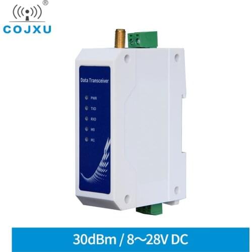 E95-DTU(433L30-232) SX1278 410-441MHz 30dBm 8km Range 12V 24V RS232 Modbus Din Rail 433Mhz LoRa Modem