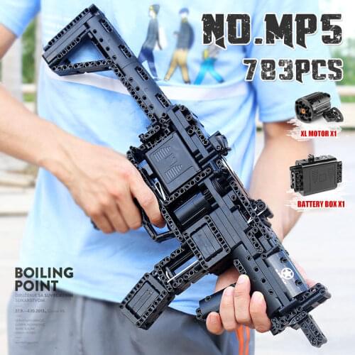 MOULD KING MOC Creative Toys The Desert Eagle Pistol Weapon SWAT Gun Model Building Blocks Bricks Kids DIY Toys Christmas Gifts
