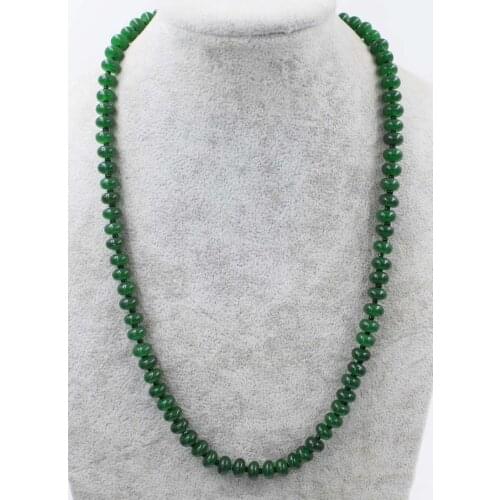 Jasper jade green/purple /pink red roundel 8*6mm necklace 19inch wholesale beads nature FPPJ woman 2018