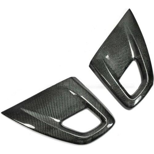2pcs Car Inner Door Armrest Panel Trim Cover Carbon Fiber Style ABS Fit for Hyundai Veloster 2012 2013 2014 2015 2016 2017