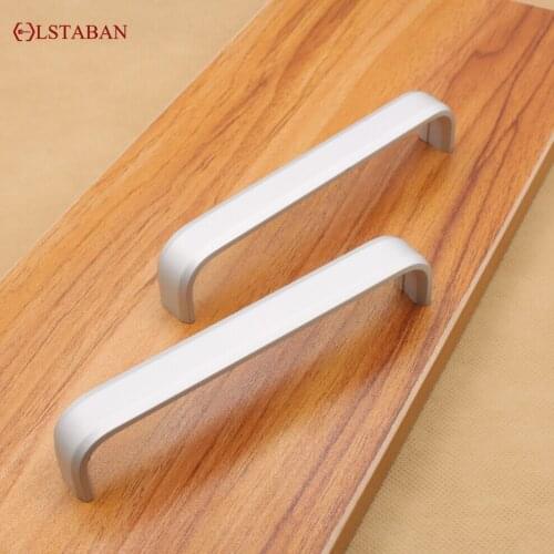 LSTABAN Modern And Simple Aluminum Alloy Solid Thick U-Shaped Matte Handle Wardrobe Cabinet Drawer Wine Furniture Accessories