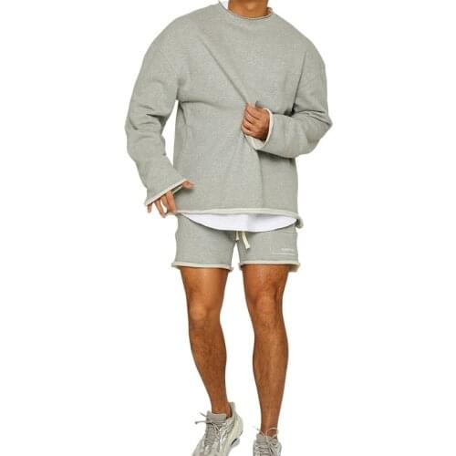 Muscle fitness brothers sports suit mens autumn and winter running training loose plus size suit