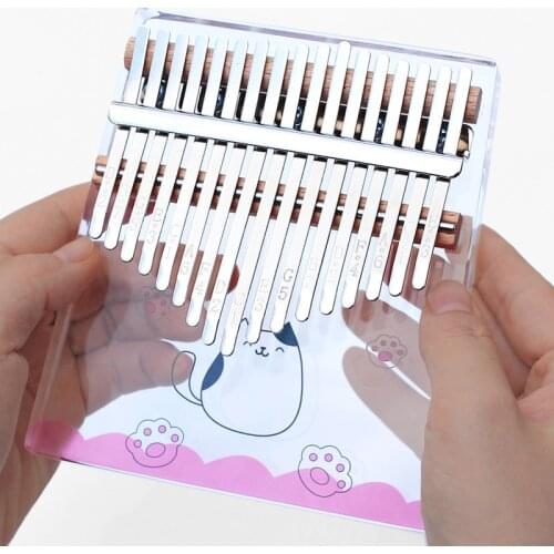 17 Keys Kalimba Thumb Piano Painted Kalimba Finger Piano Portable Musical Instruments Caring Gift For Kids Adult Beginners Girls