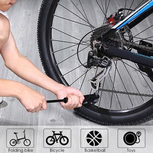 Portable AV/FV Valve Bike Pump Adaptors MTB Road Bicycle Pump With Gauge Mini Cycling Pump Tire Bicycle Air Inflator Dropship