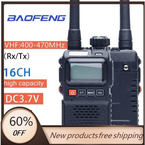 OPPXUN Walkie Talkie BaoFeng UV-3RPlus Dual Band Portable Ham Radio UV-3R+ Amatuer Radio Handheld FM Transceiver Two Way Radio