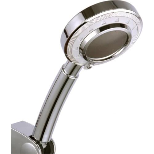 3 Modes Silver Bathroom Handheld Rainfall Shower Head Durable Water Saving Bath Showerhead