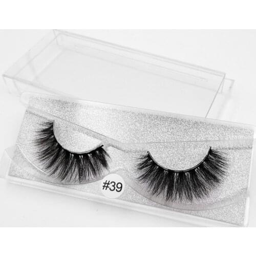 SHIDISHANGPIN 10 boxes mink eyelashes 10 pairs thick 3d false eyelashes fluffy Mink false lashes faux cils bulk lashes #39