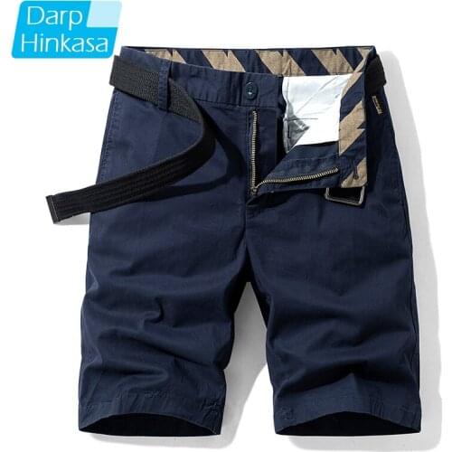 Summer New Casual Shorts Mens Casual Loose Five-point Pants Overalls Mens Shorts Cotton Solid Color Casual Outdoor