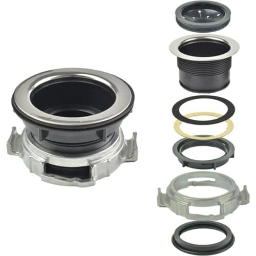 1 PCS Stainless Steel Kitchen Sink Flange Set, Large Wide Rim 4.43" (110mm) Diameter - Garbage Disposal Flange