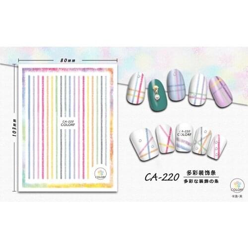 UPRETTEGO SUPER THIN SELF ADHENSIVE 3D NAIL ART SLIDER STICKER OWL DANDELION ETHNIC PATTERNS LACE ROSE CAT LETTER CA217-225