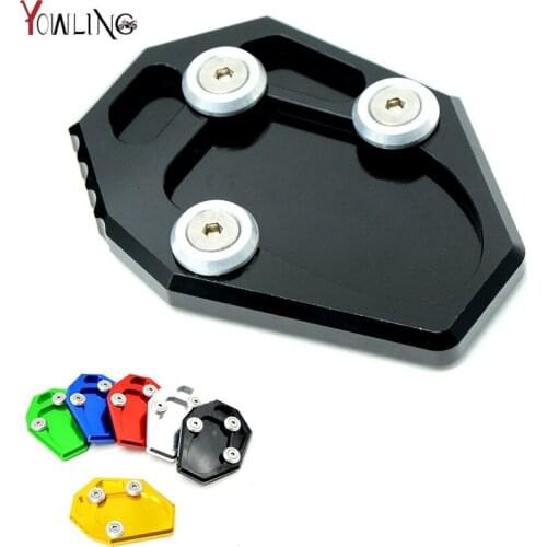CNC Motorcycle Side Kickstand Stand Extension Plate For yamaha MT-07 mt07 mt 14-15 FZ6R 09-15 XJ6/ABS 09-15 09 10 11 12 13 14