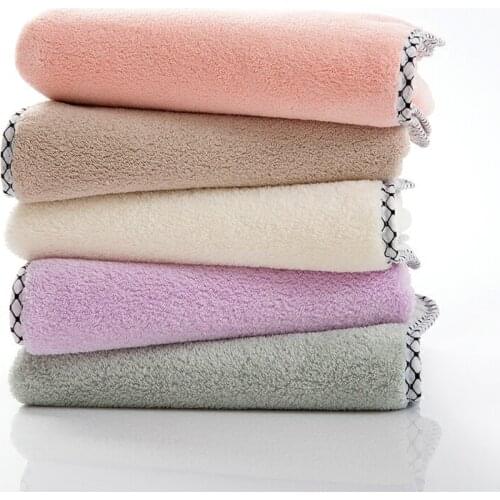 High density Coralline Velvet Face Towel Household Adult Male And Female General Super Absorbent Soft Hair Thickening 4pcs/lot