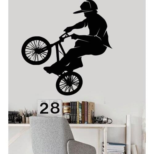 YOYOYU BMX bike Extreme sports PVC vinyl wall stickers Art Mural wall decals bedroom home decor F-109