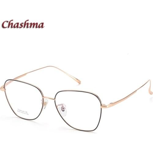Women Big Circle Sunglasses Frames Quality Pure Titanium Frame Ultra Light Optical Spectacles Female