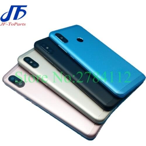 10Pcs 5.84" For Xiaomi For Redmi 6 Pro For Mi A2 Lite Battery Door Metal Back Cover Replacement Housing Case With Buttons Lens